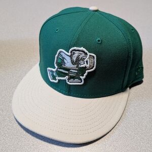 Anthem Shop Blue Line Bear New Era 59FIFTY 5950 Fitted Hat Cap Men's 7 3/4